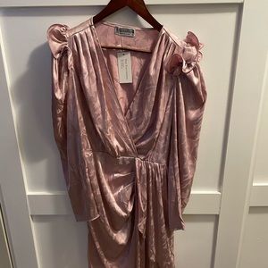 Pink Satin Dress
